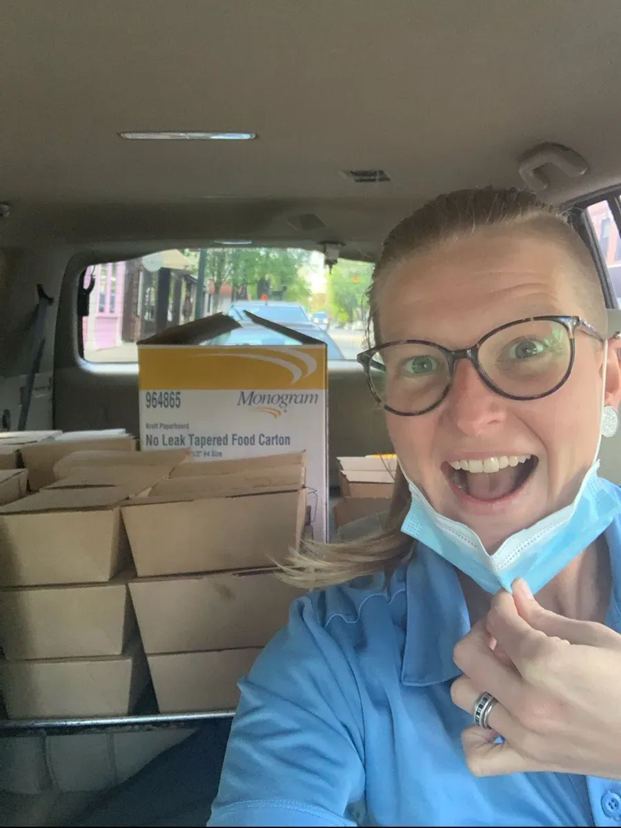HPH Transport driver delivering groceries during COVID-19