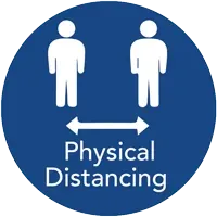 Physical distancing icon